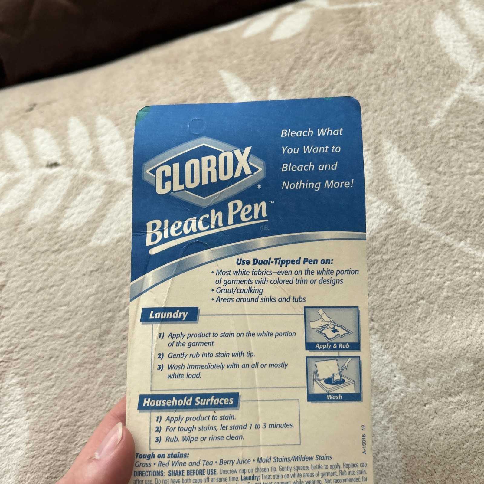 Clorox Bleach Pen Gel For Whites Dual Tipped 2 Oz 2002 New Discontinued Sealed