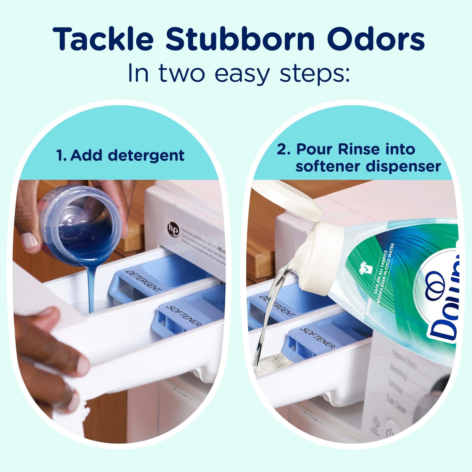 Rinse Laundry Odor Remover, Cool Cotton Scent, Fabric Softener and Laundry Od…