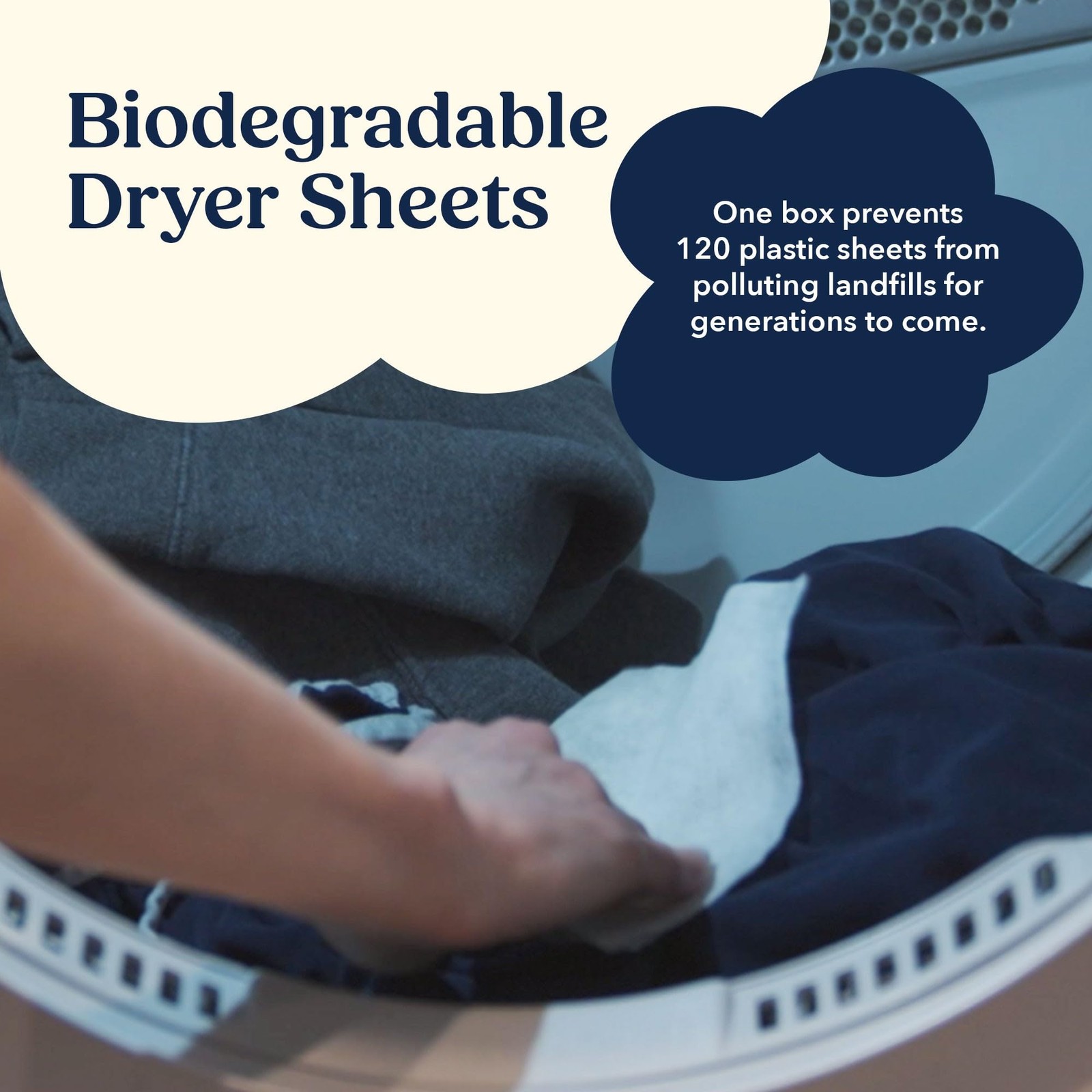 Cobi Biodegradable Non-Dryer Sheets – Naturally Scented Cotton Dryer Sheets –…