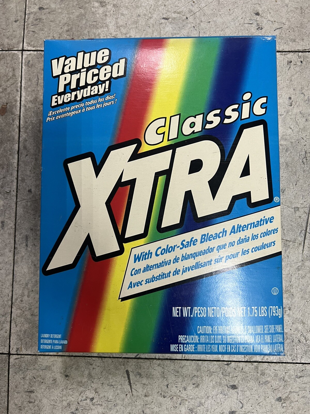 XTRA Classic Xtra Powder Laundry Detergent Fresh Scent RARE Discontinued HTF Vtg