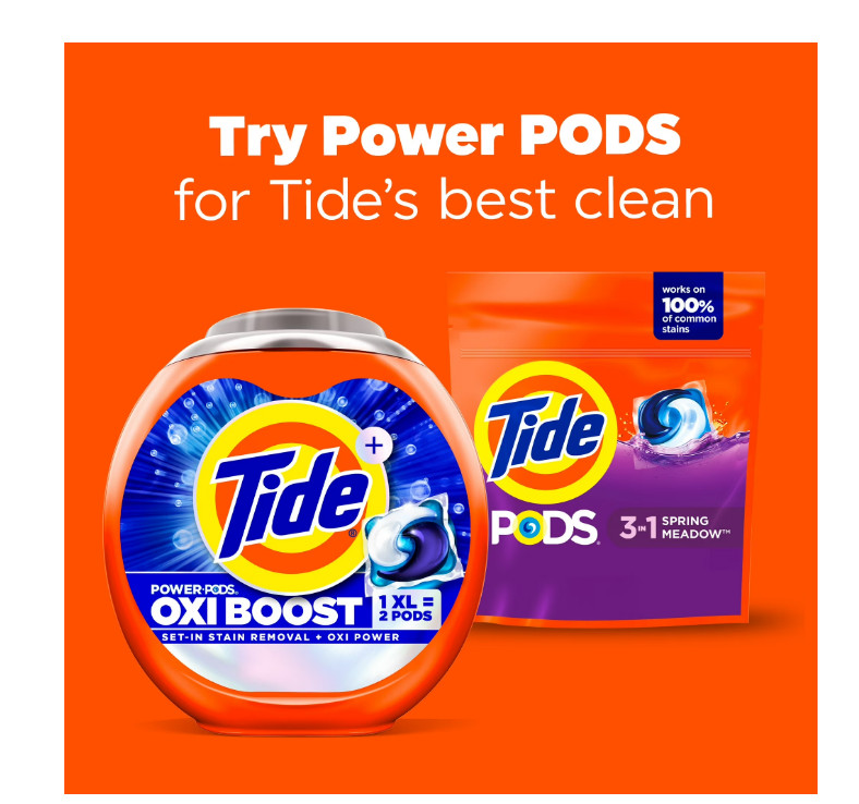 Tide PODS Laundry Detergent Soap Pacs, Spring Meadow Scent, 102 Count