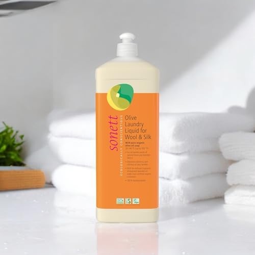 Organic Olive Laundry Liquid for Wool & Silk – 34 oz, Eco-Friendly Detergent