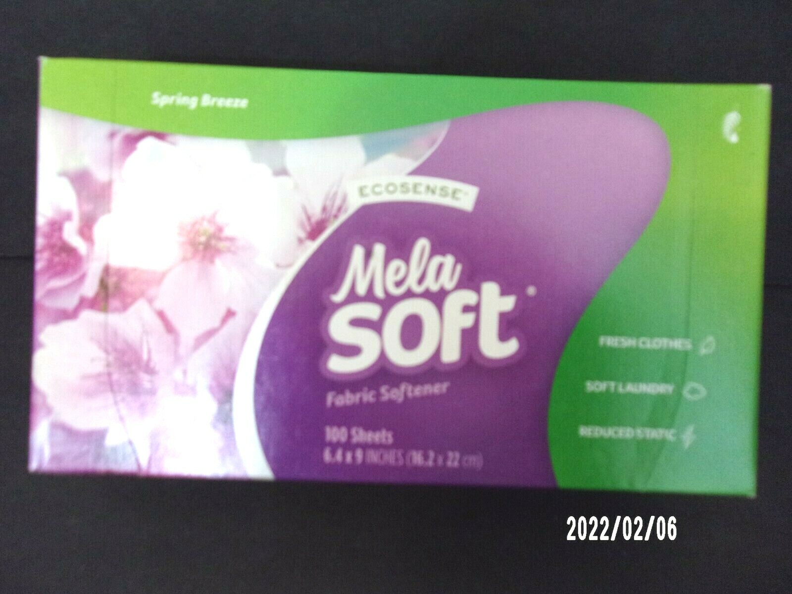 Melaleuca Ecosense Mela Soft 16 Oz Dryer Sheets Of 100 Sheets Spring Breeze