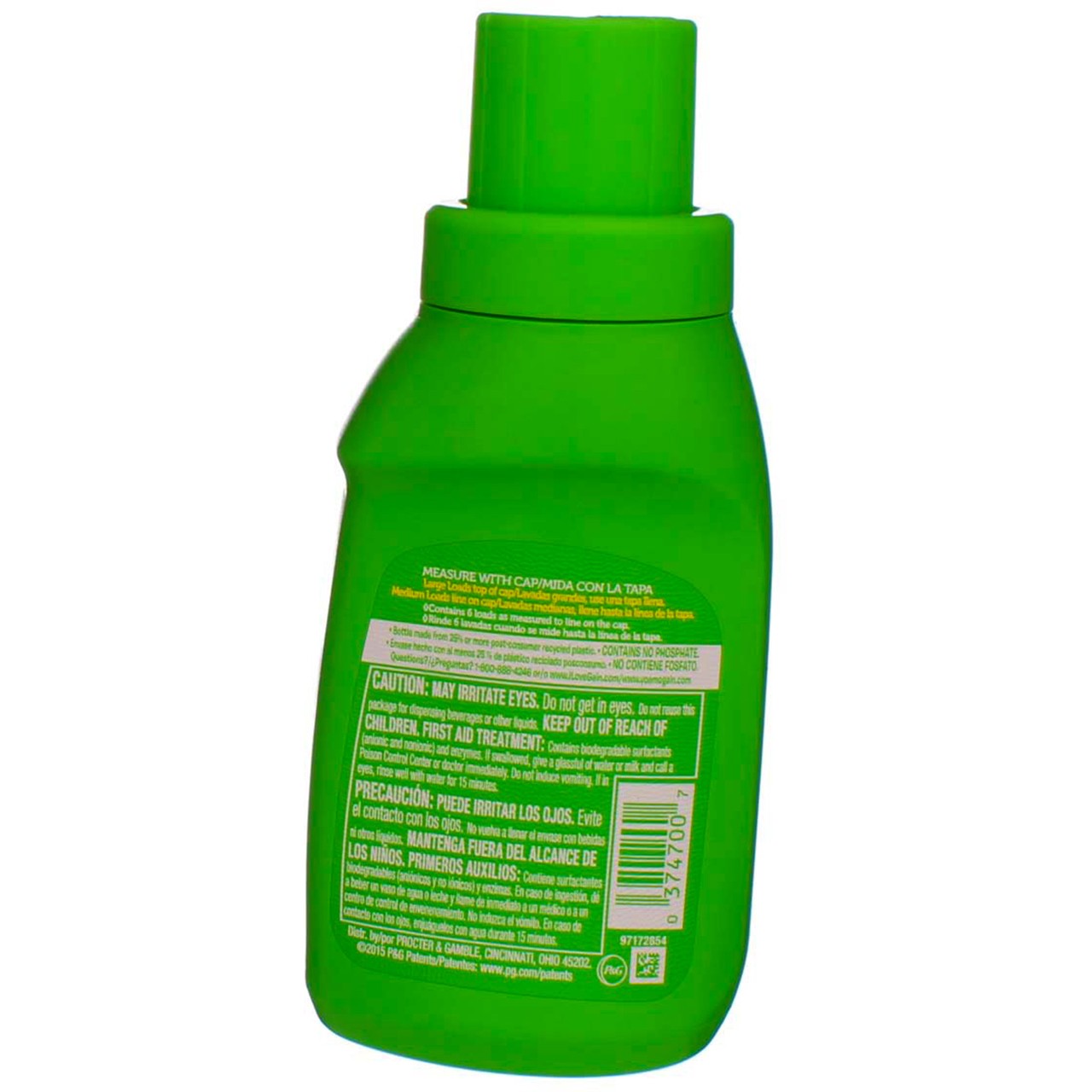 Gain Laundry Detergent Liquid, Original, 10 fl oz