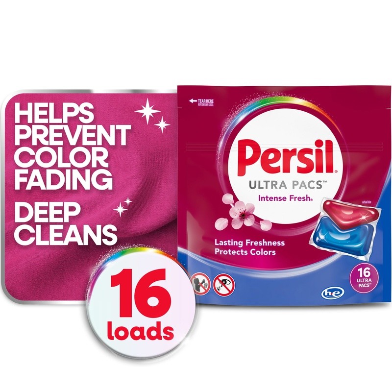 Laundry Detergent Heavy Duty Intense Fresh 11.5oz 16 Ct Household Remove Odors