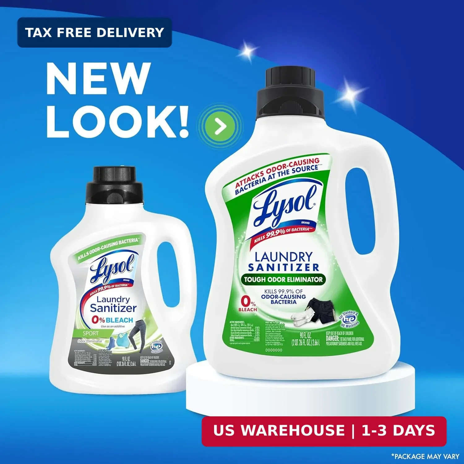 Tough Odor Eliminator Laundry Sanitizer Additive, Sanitizing Liquid for Gy