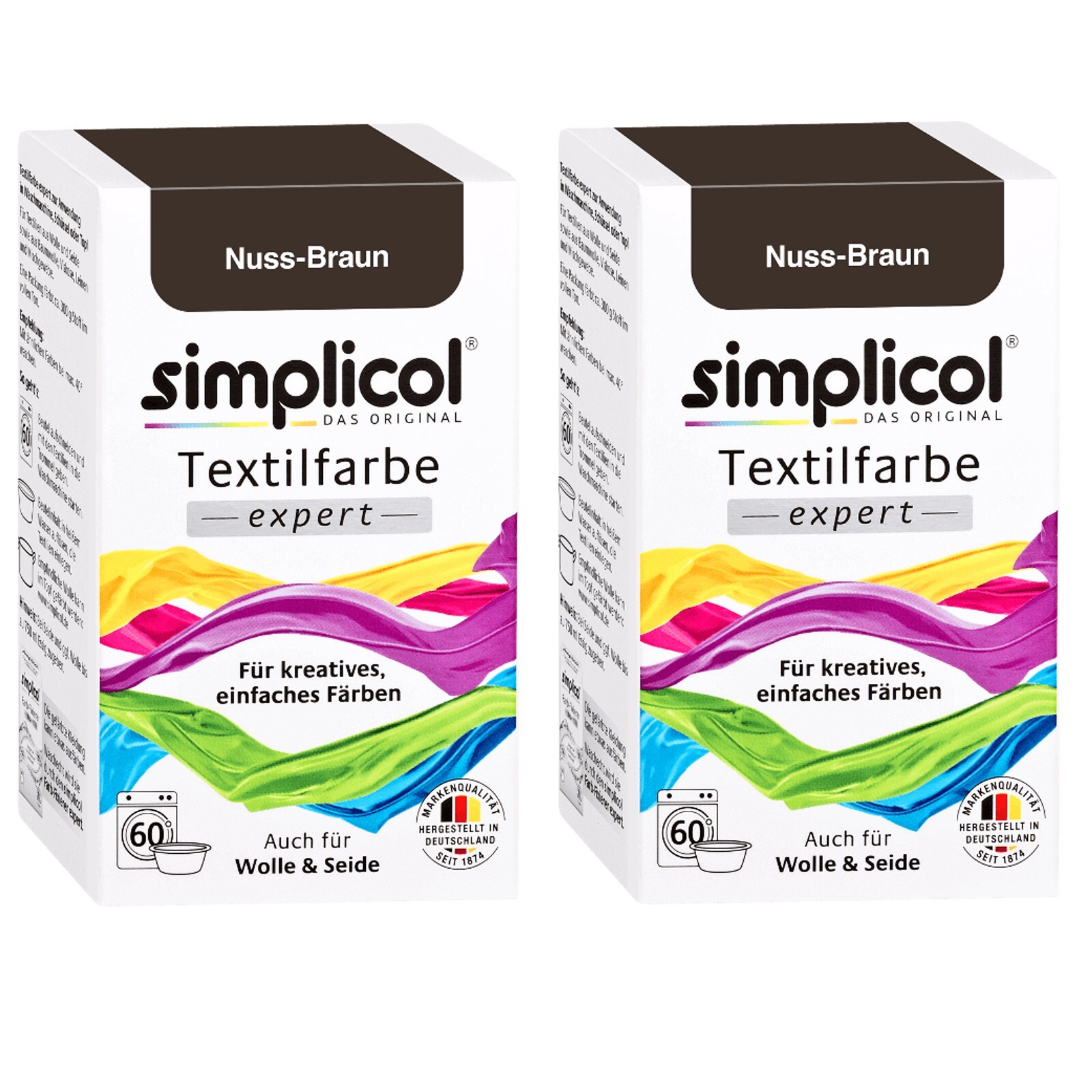 Simplicol Textile Dye Expert 2X Color Nut Brown For 600G Fabric Also For Wool
