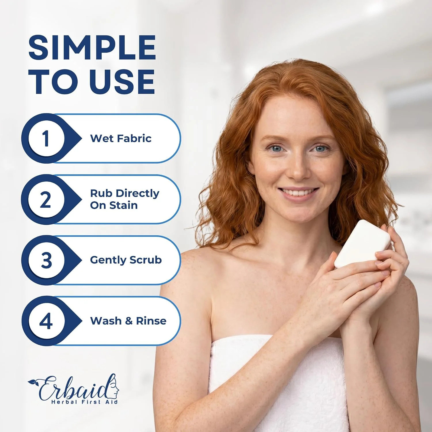 Laundry Soap Bar – Natural Laundry Stain Remover for Clothes, Hand Washing & Eve
