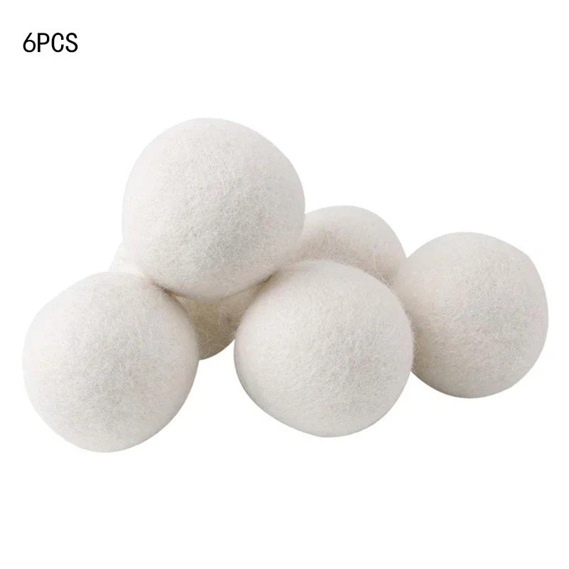 Wool Dryer Balls Reusable Natural Fabric Softener Laundry Washing Machine