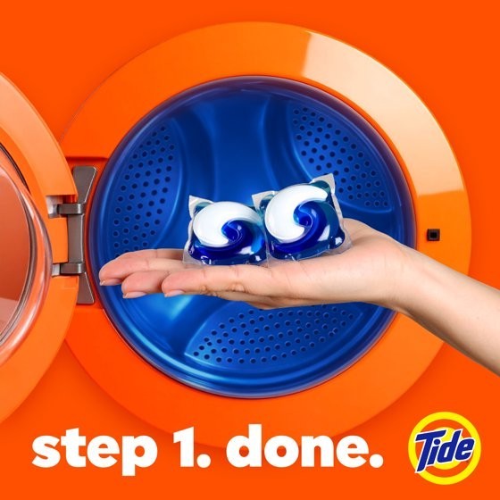 Tide Oxi Boost Power PODS Laundry Detergent Pacs, 57 Count, Set-In Stain Removal