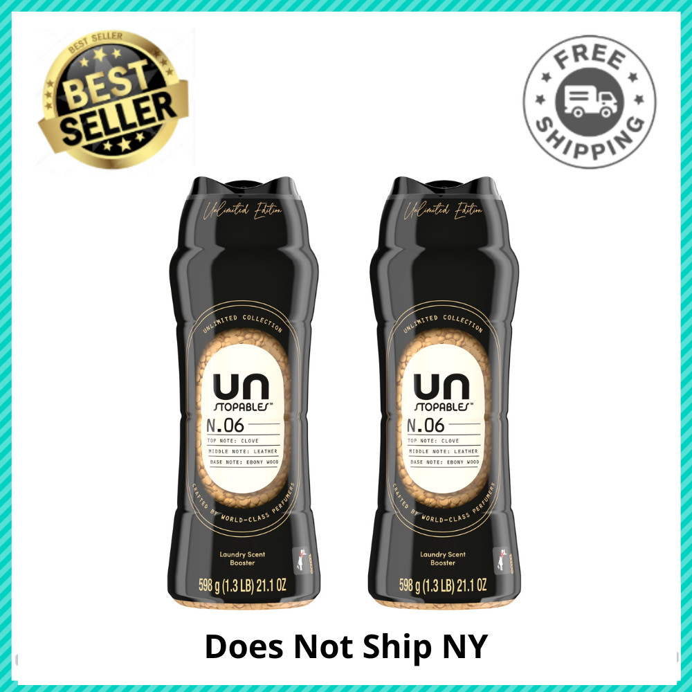 2PK Downy Unstopables Unlimited In-Wash Laundry Scent Booster Beads, N.06 21.1oz
