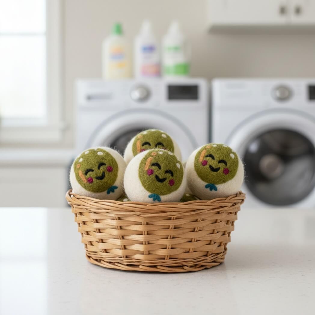 Porter Lee’s Organic Wool Dryer Ball-Peary Cute