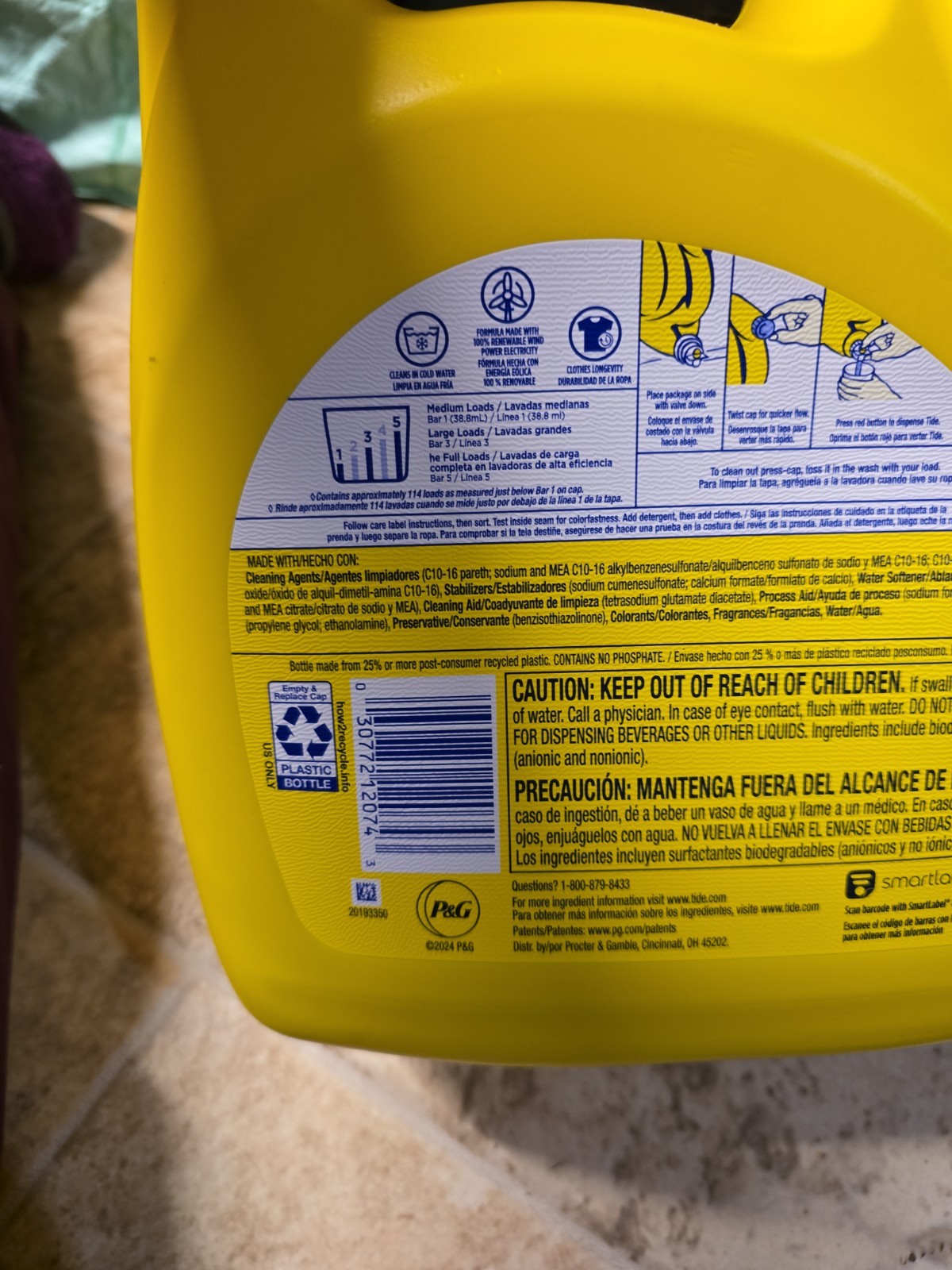 Tide Simply All In One 151 Fl Oz Laundry Detergent New 114 Loads* HE New