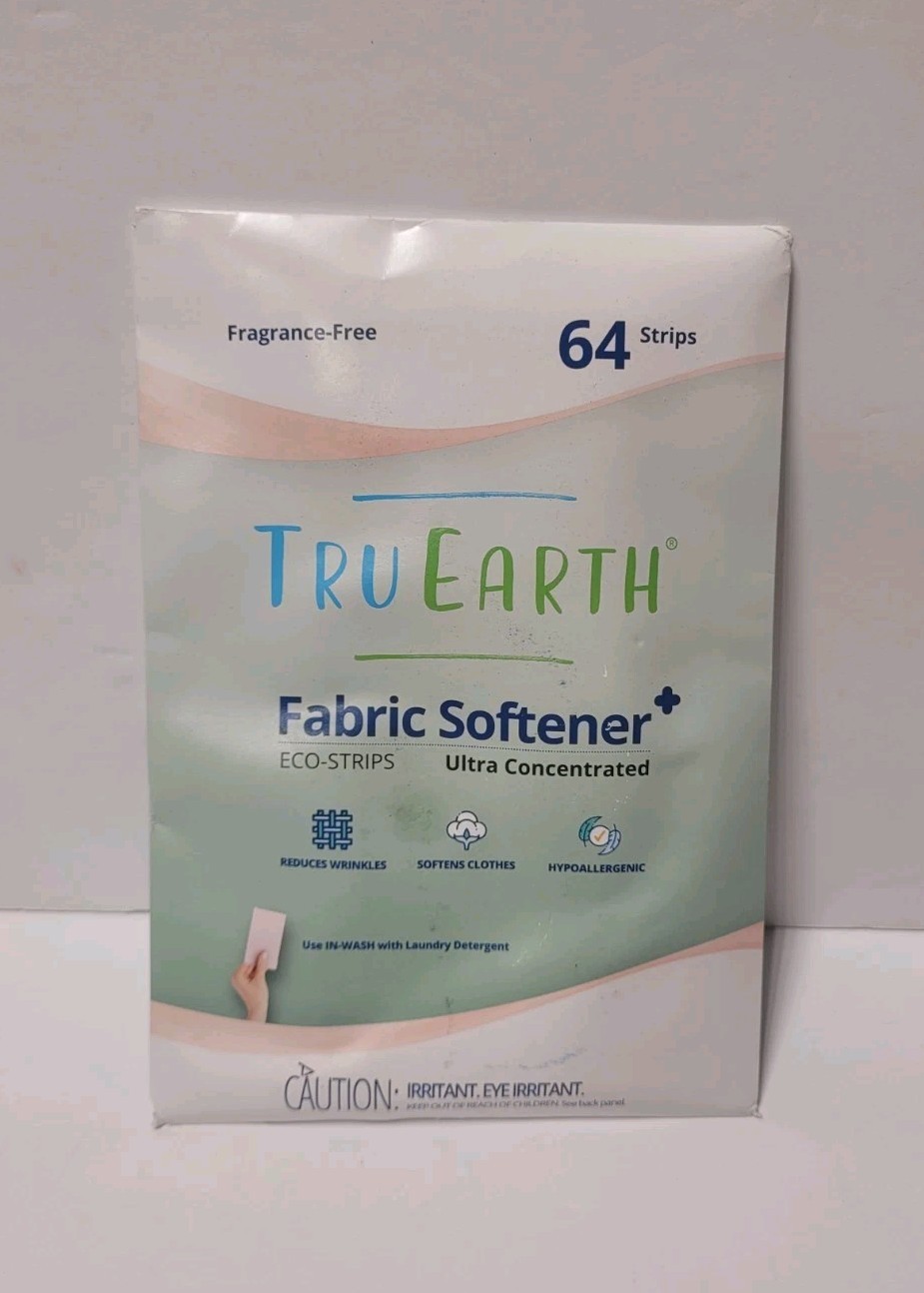 Tru Earth Ultra Concentrated Eco-Strips Fabric Softener Unscented 64 Ct