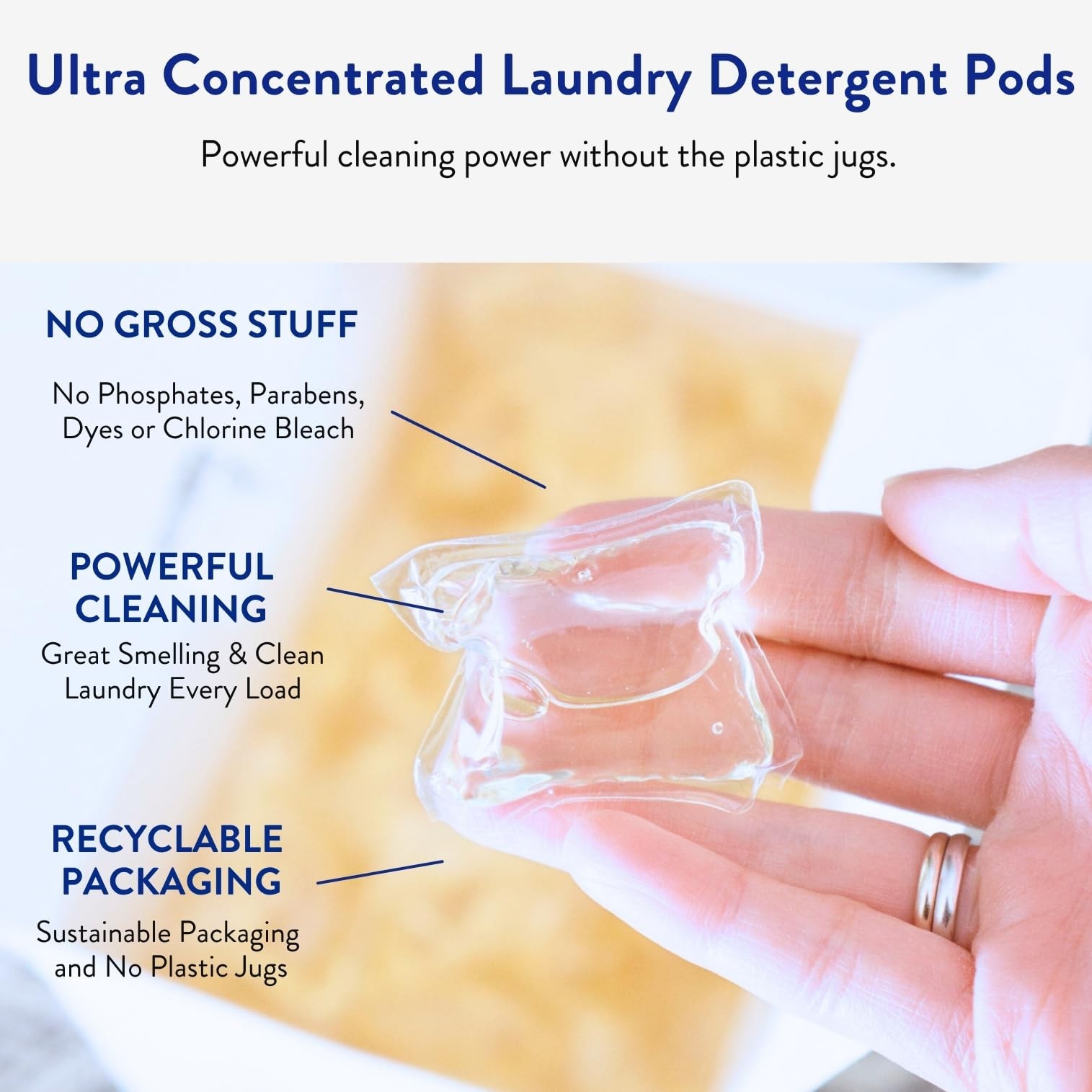 The Clean People Laundry Detergent Pods – Hypoallergenic Laundry Pods – Ultra Co