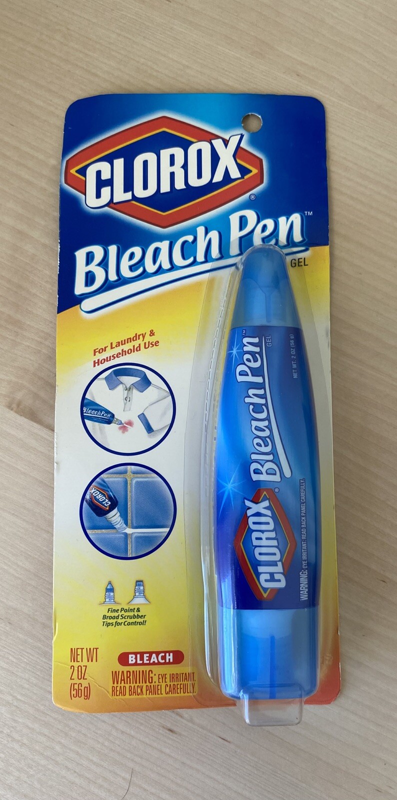 Clorox Bleach Pen Gel For Whites Dual Tipped 2002 Discontinued 2 Oz Sealed NEW
