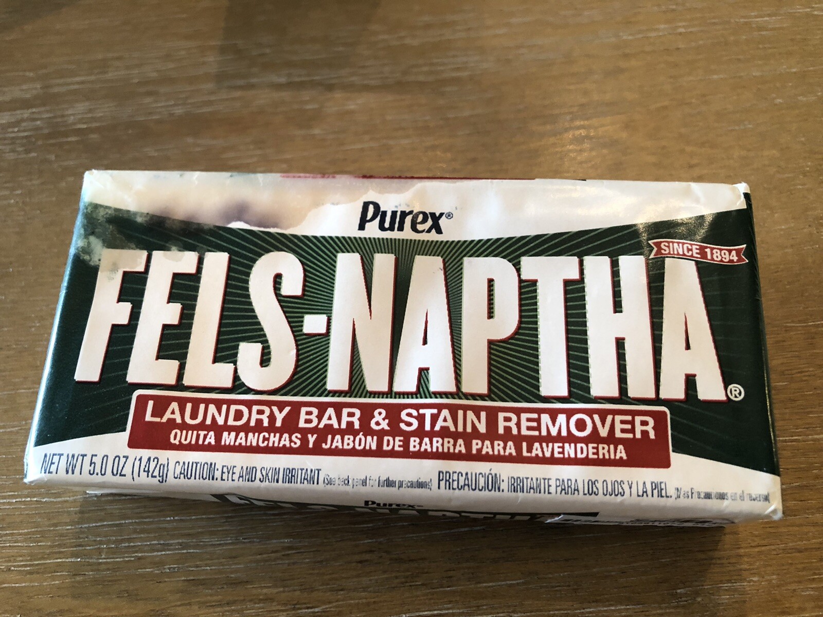 Fels Naptha Laundry Bar and Stain Remover, 5 Ounce