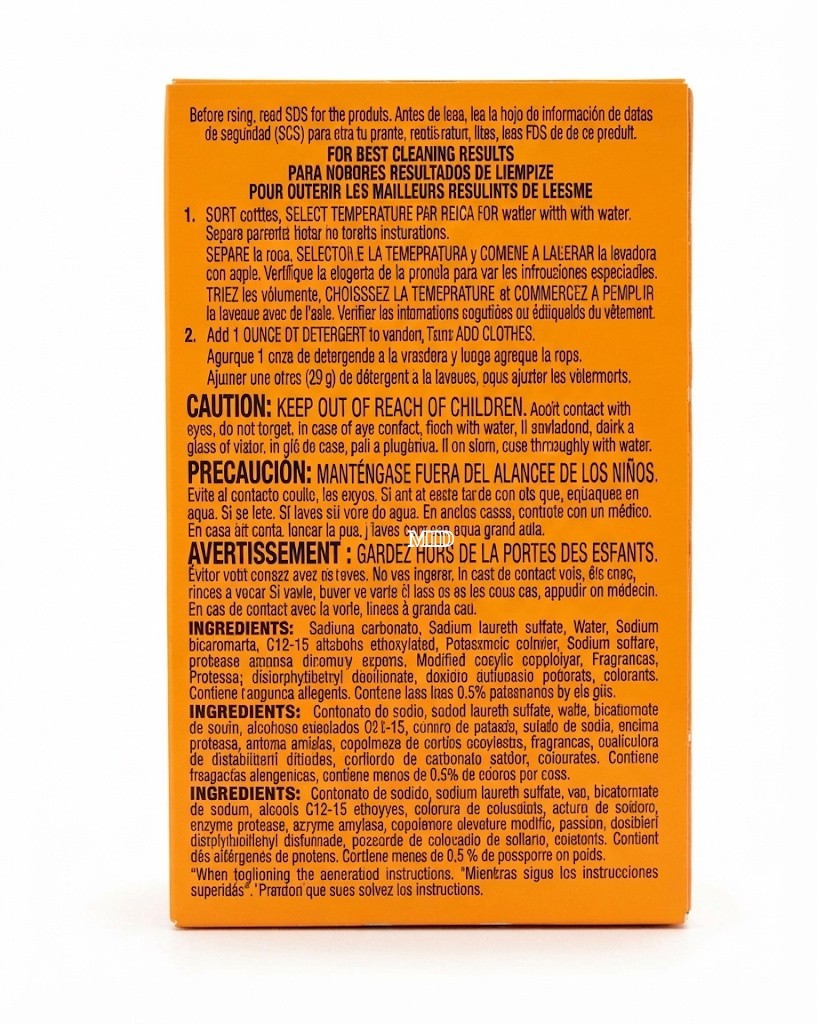 Arm & Hammer Plus OxiClean Laundry Detergent 2 oz 2 Loads Travel Size 5 Pack