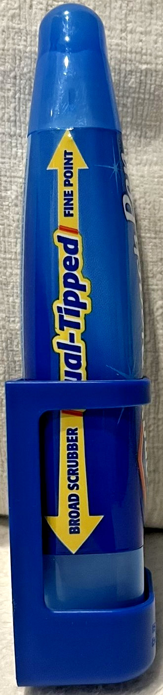 Clorox Bleach Pen Dual Tipped 2 Oz + Magnetic Holder NOS Discontinued 2002 Blue