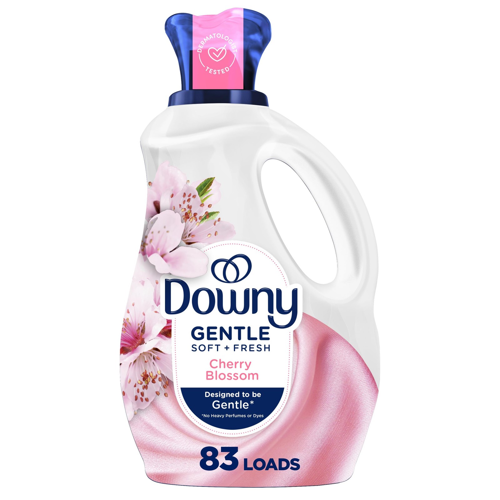 Downy Gentle Soft + Fresh Fabric Softener Liquid, Cherry Blossom, 56 fl oz