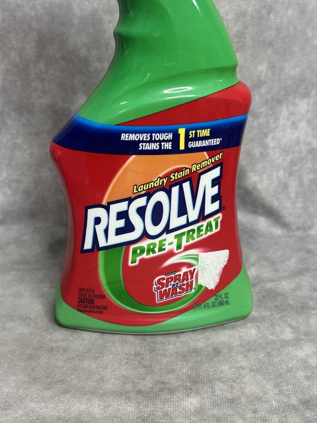 Resolve Pre-Treat Laundry Stain Remover, Spray n’ Wash, 22 oz NEW! DISCONTINUED