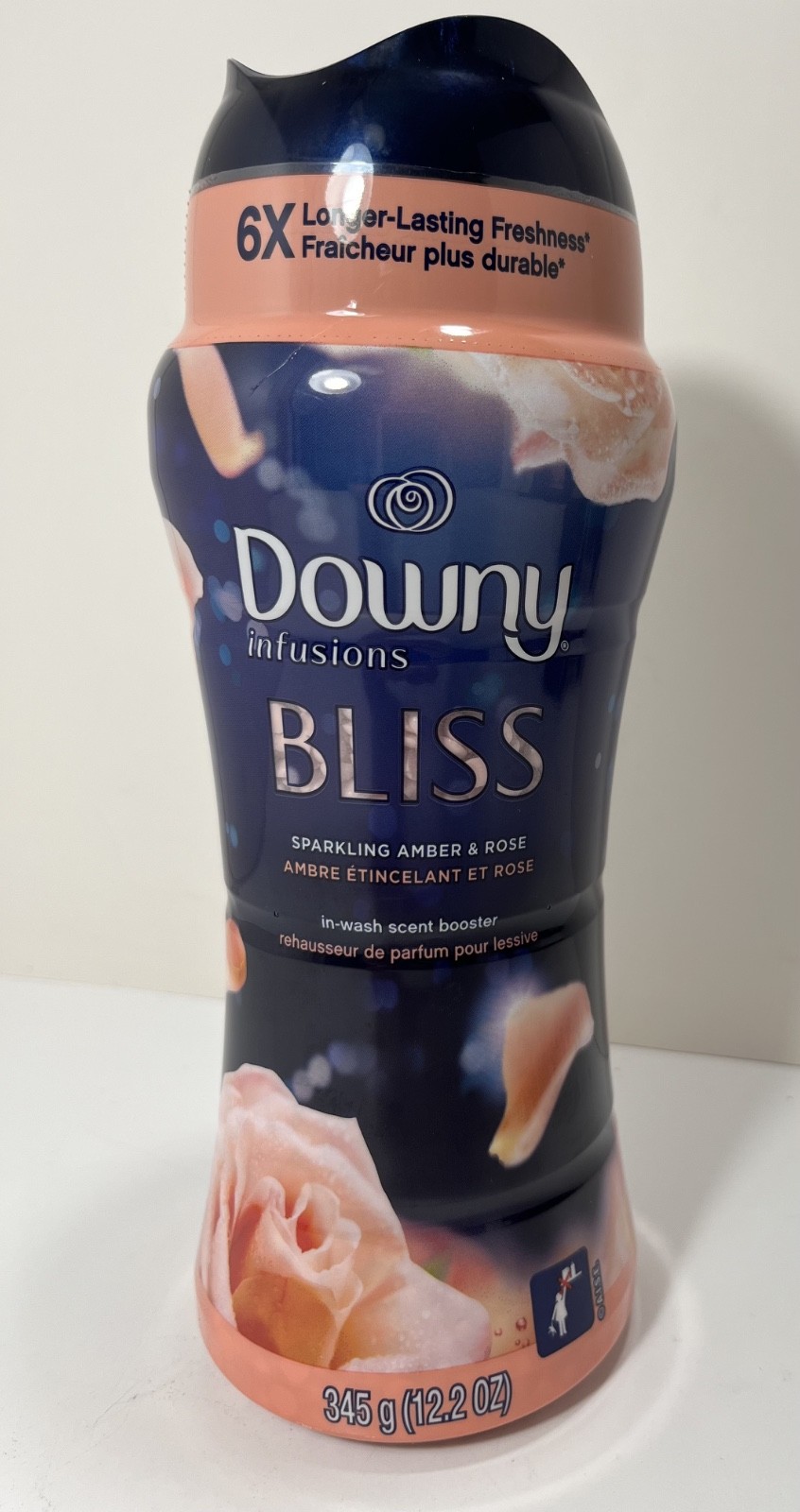 (1) Downy Bliss In-Wash Scent Booster Beads Sparkling Amber & Rose 12.2 oz – NEW