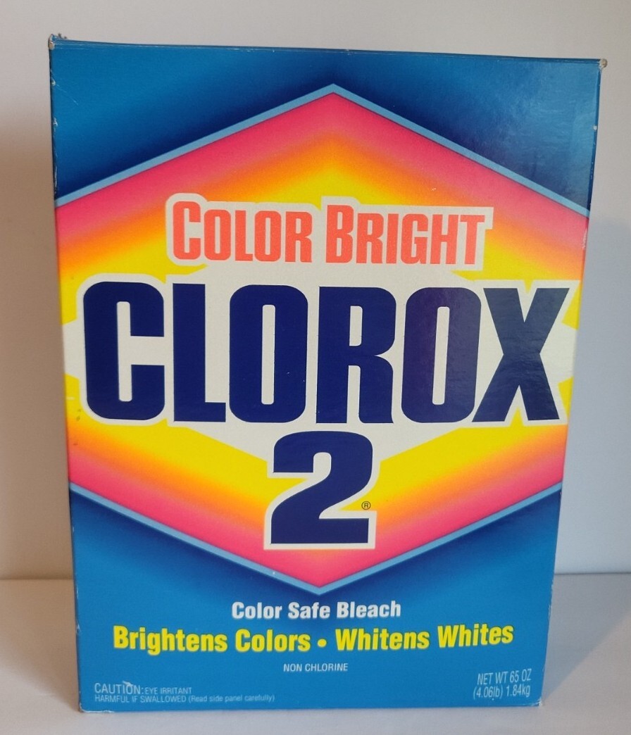 Vintage Clorox 2 Color Safe Bleach 65oz Non-Chlorine Laundry Powder