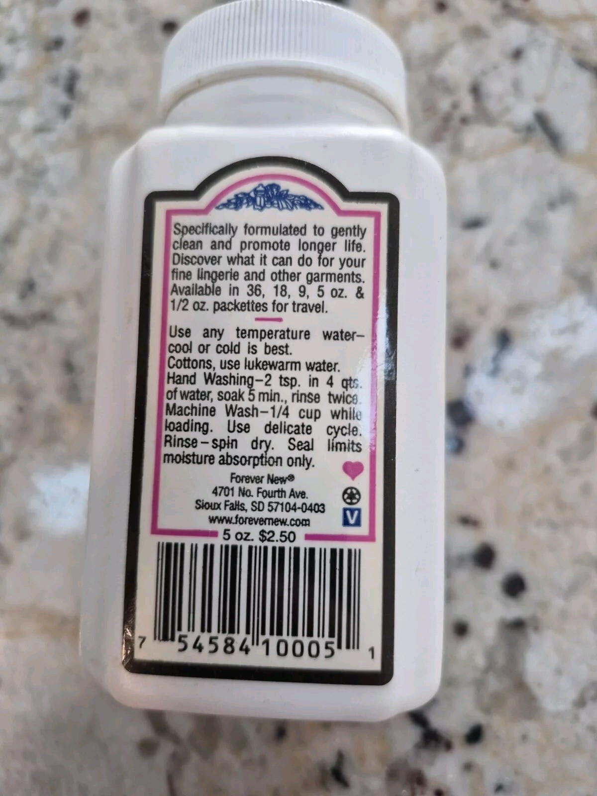 Forever New Fabric Care Wash 5 oz New Open The Original Travel Size Vintage