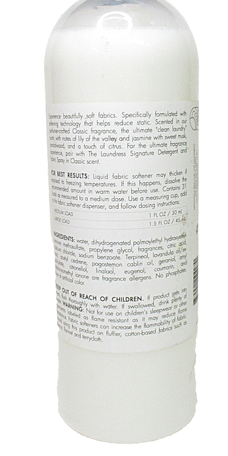 The Laundress Fabric Conditioner, Soften Fabrics, Reduces Static, 32 oz. Classic