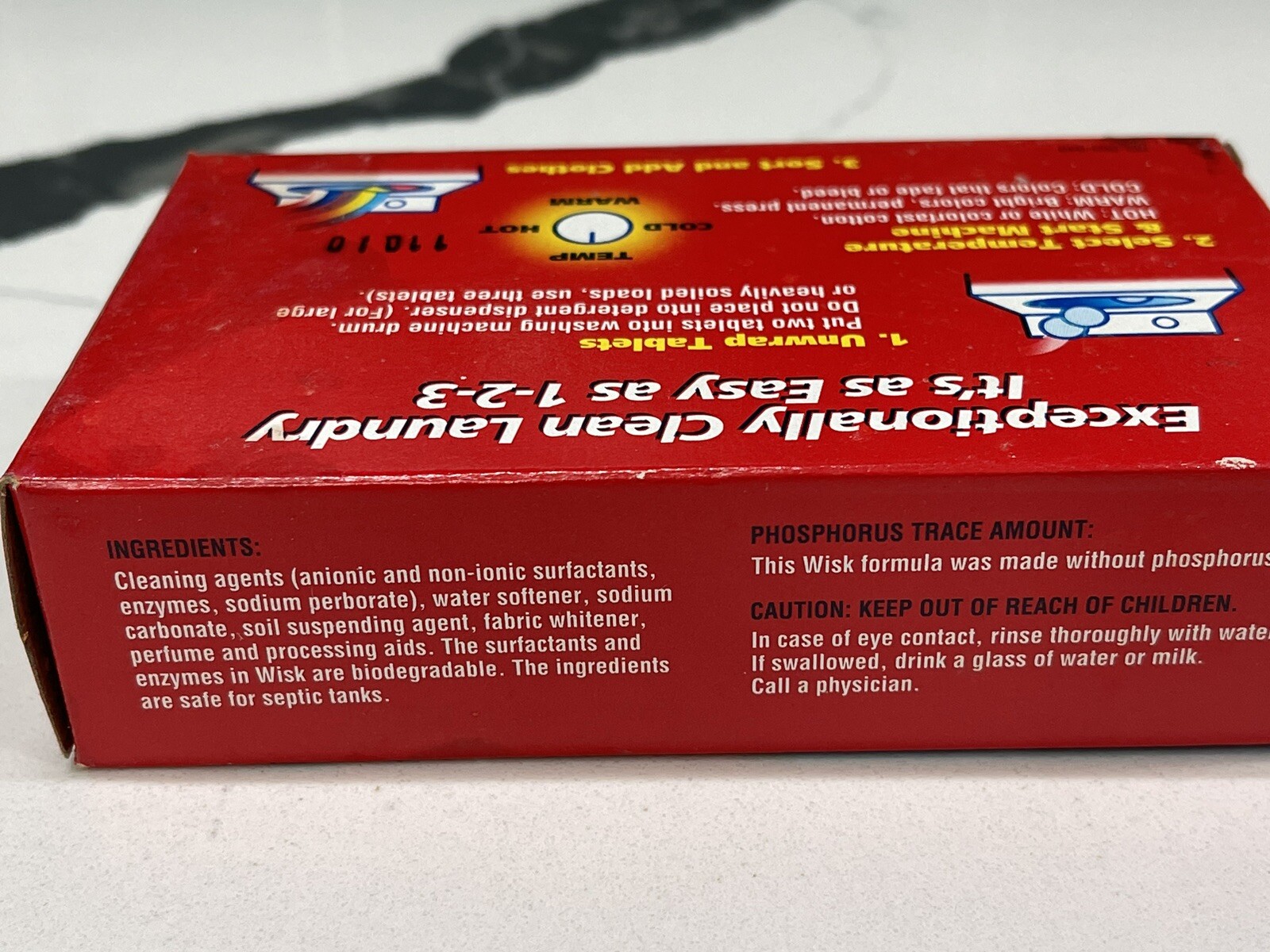 Wisk Dual Action Tablets Travel Detergent Sealed New Old Stock Discontinued Y2K