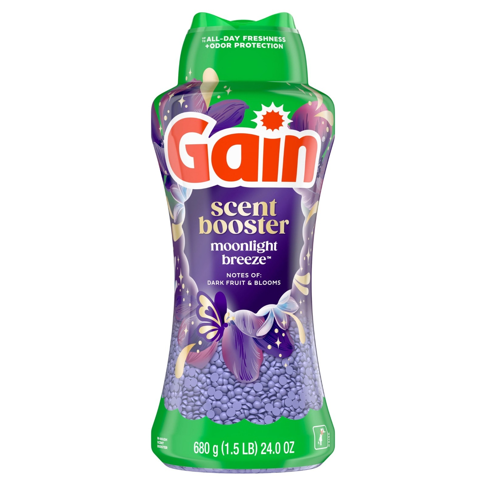 3 Pack Gain Laundry Scent Beads Fireworks In-Wash Booster Moonlight Breeze, 24oz