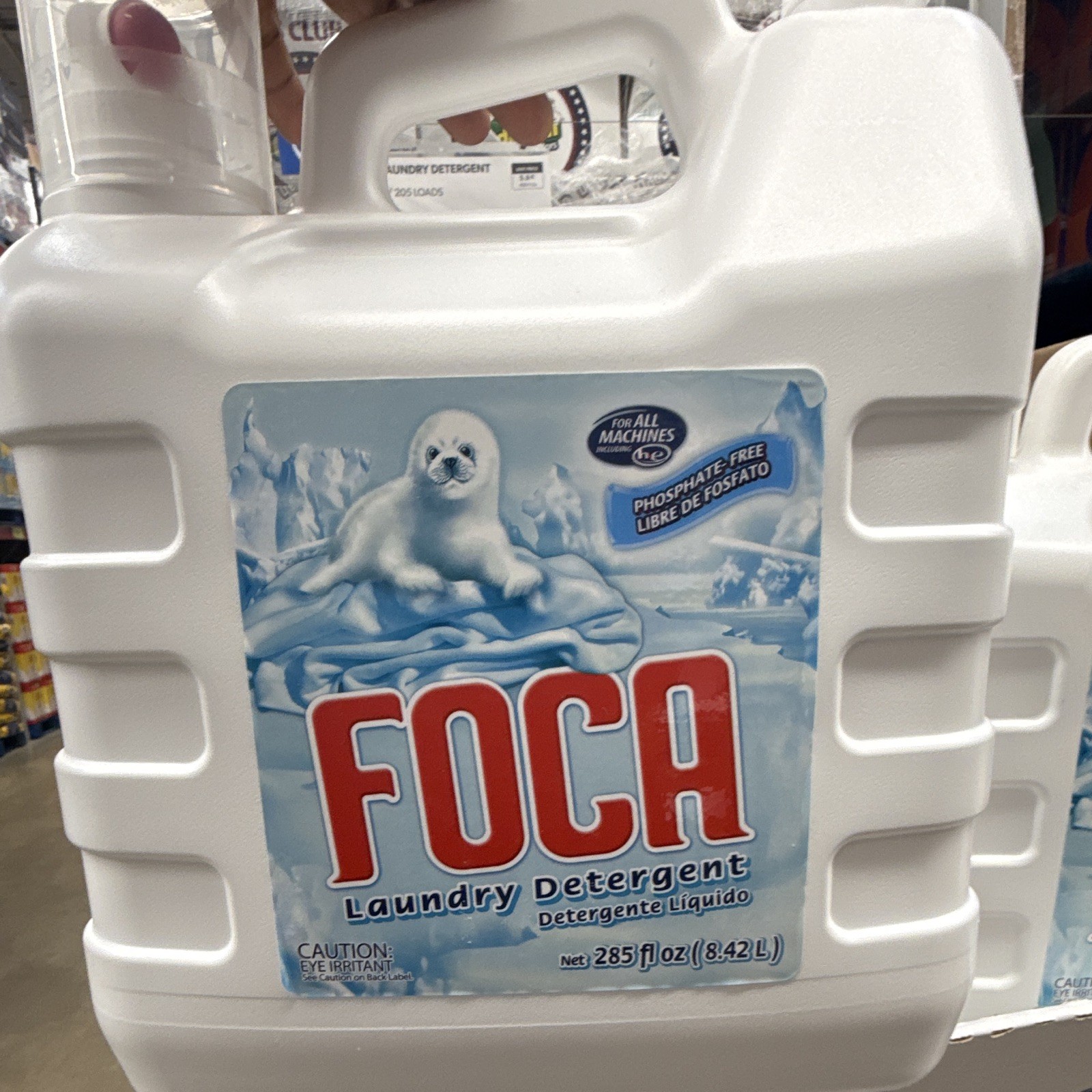 FOCA Liquid Laundry Detergent Phosphate-Free For All Machines 285 fl oz Jug