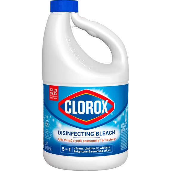 Concentrated Regular Disinfecting Liquid Laundry Bleach, 81 fl.oz 2 pack