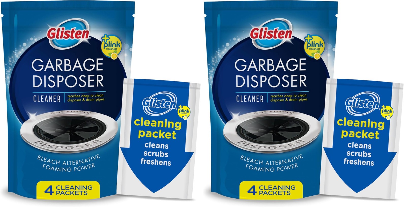 Glisten Garbage Disposer Cleaner and Freshener, 4.9 Ounce (Pack of 2), Red