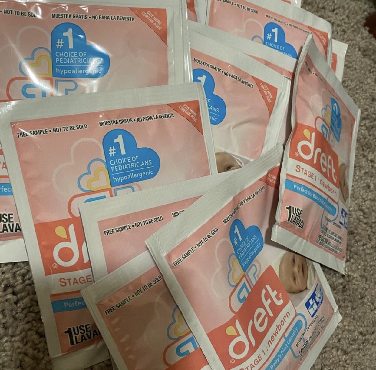 dreft new born detergent 1 use travel friendly indivually packed 20 Total