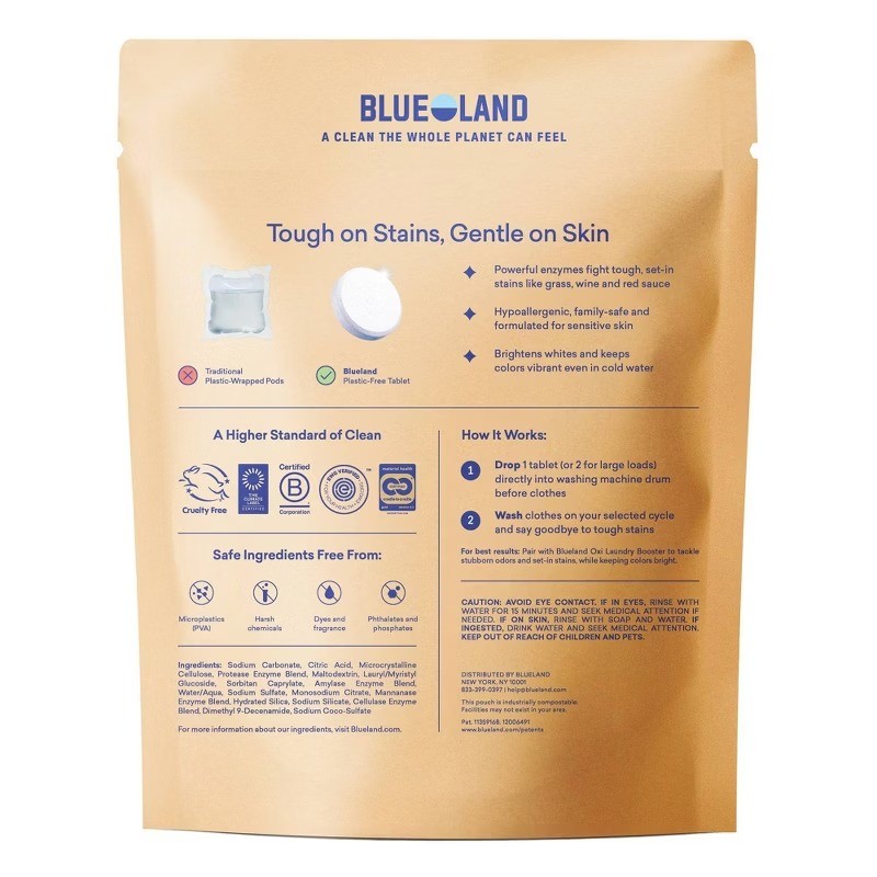 Blueland Fresh Dew HE Concentrated Laundry Detergent Tablets 40 Pacs – 8oz