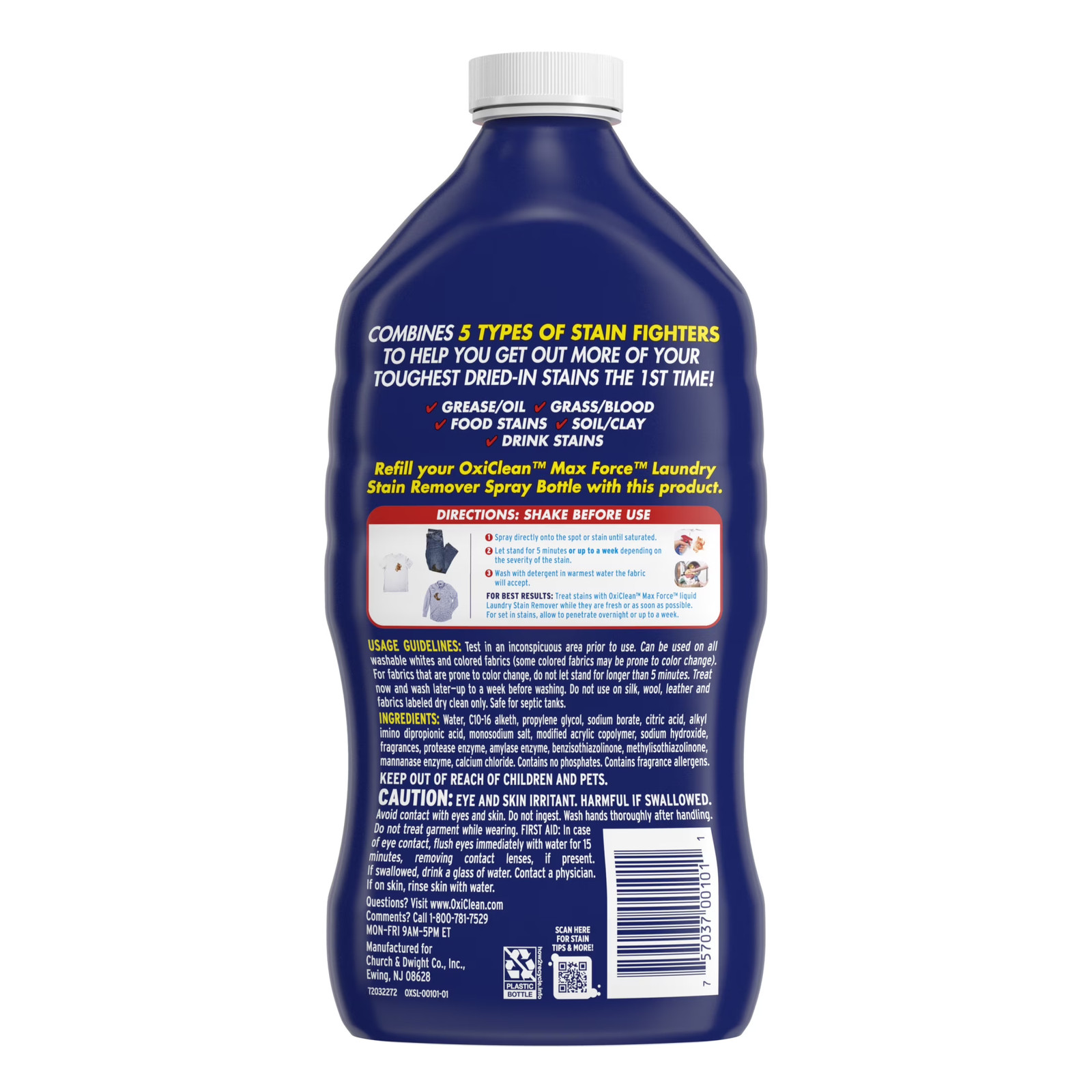 OxiClean Max Force Laundry Stain Remover Spray Refill