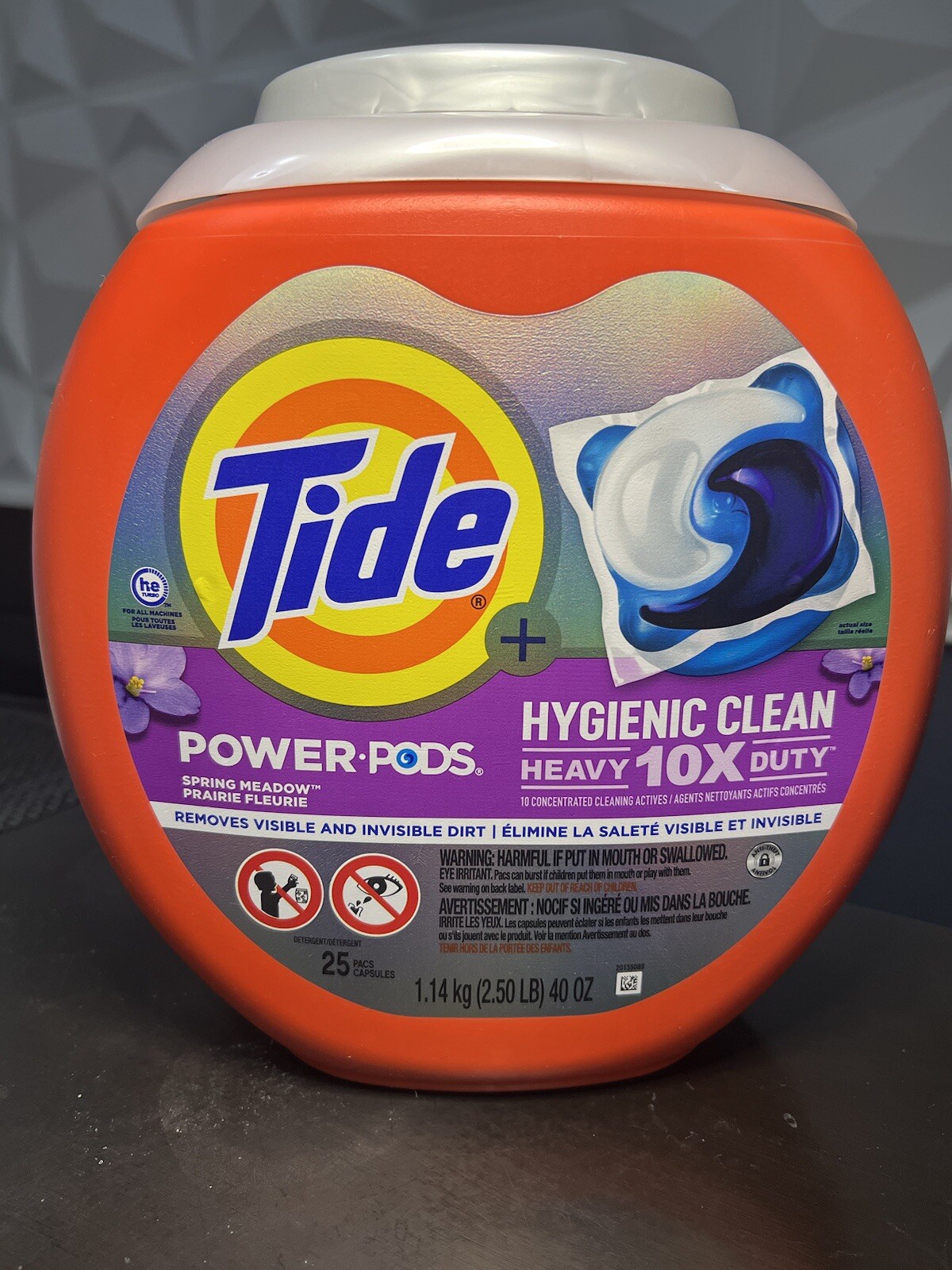 Tide Power Pods + Hygienic Clean 25 Ct
