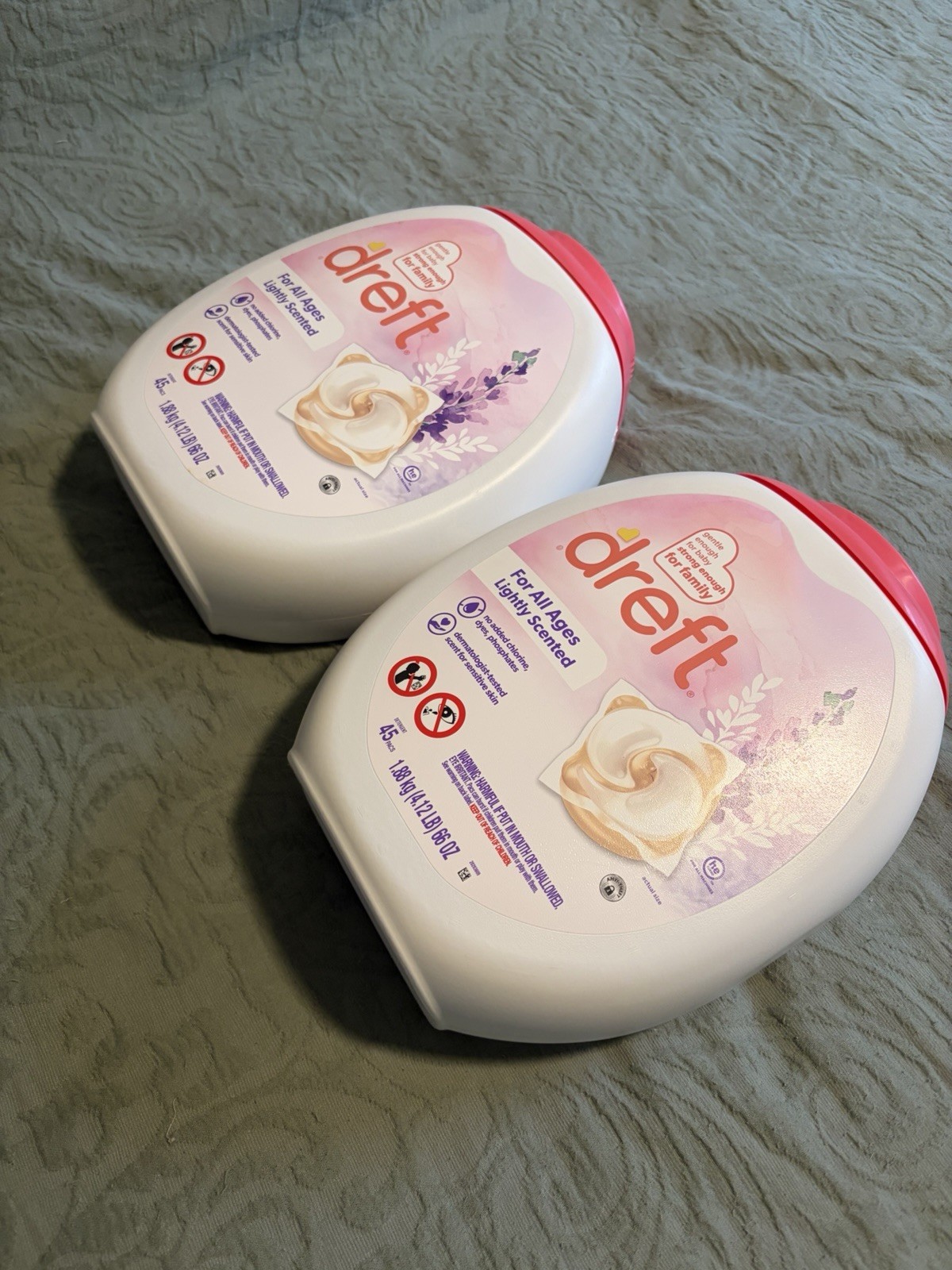 Dreft For All Ages Lightly Scented Liquid Laundry Detergent 45 Loads 2 Pack