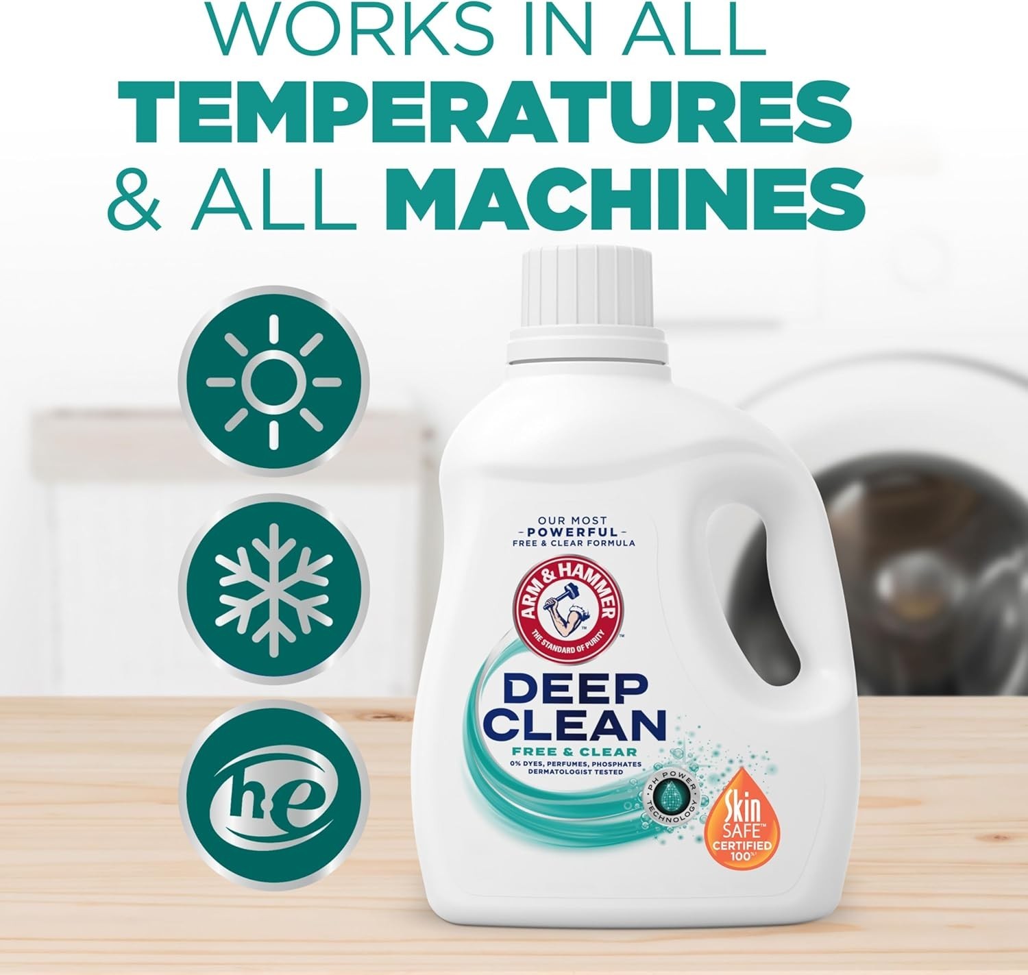 Eco-Friendly Deep Clean Detergent, 75 Oz – Perfect for Sensitive Skin & 50 Loads
