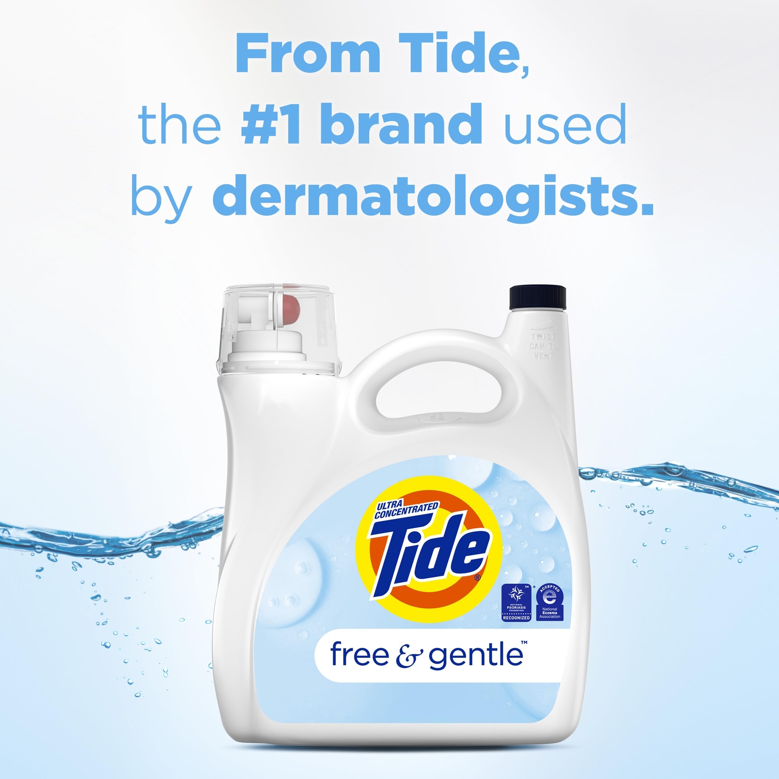 Tide Free Gentle Liquid Laundry Detergent 132 Fl Oz Hypoallergenic 100 Loads