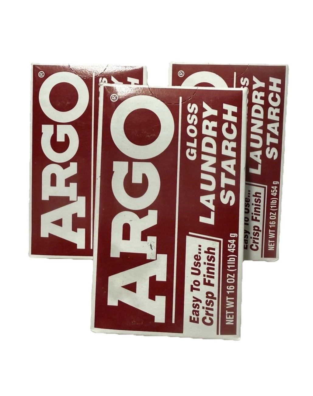 3 NEW ARGO Gloss Laundry Starch 16oz Exp. 2016/2017 OLD STOCK