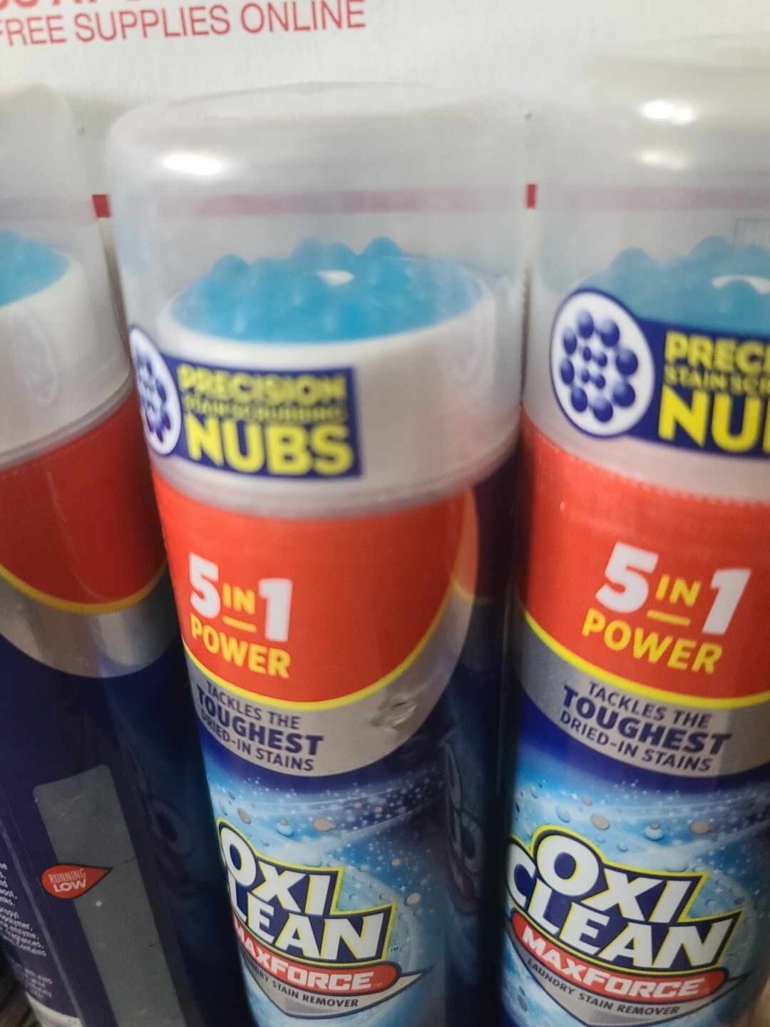 4 Count OxiClean 6.2 Oz Max Force 5 In 1 Power Laundry Stain Remover Gel Stick