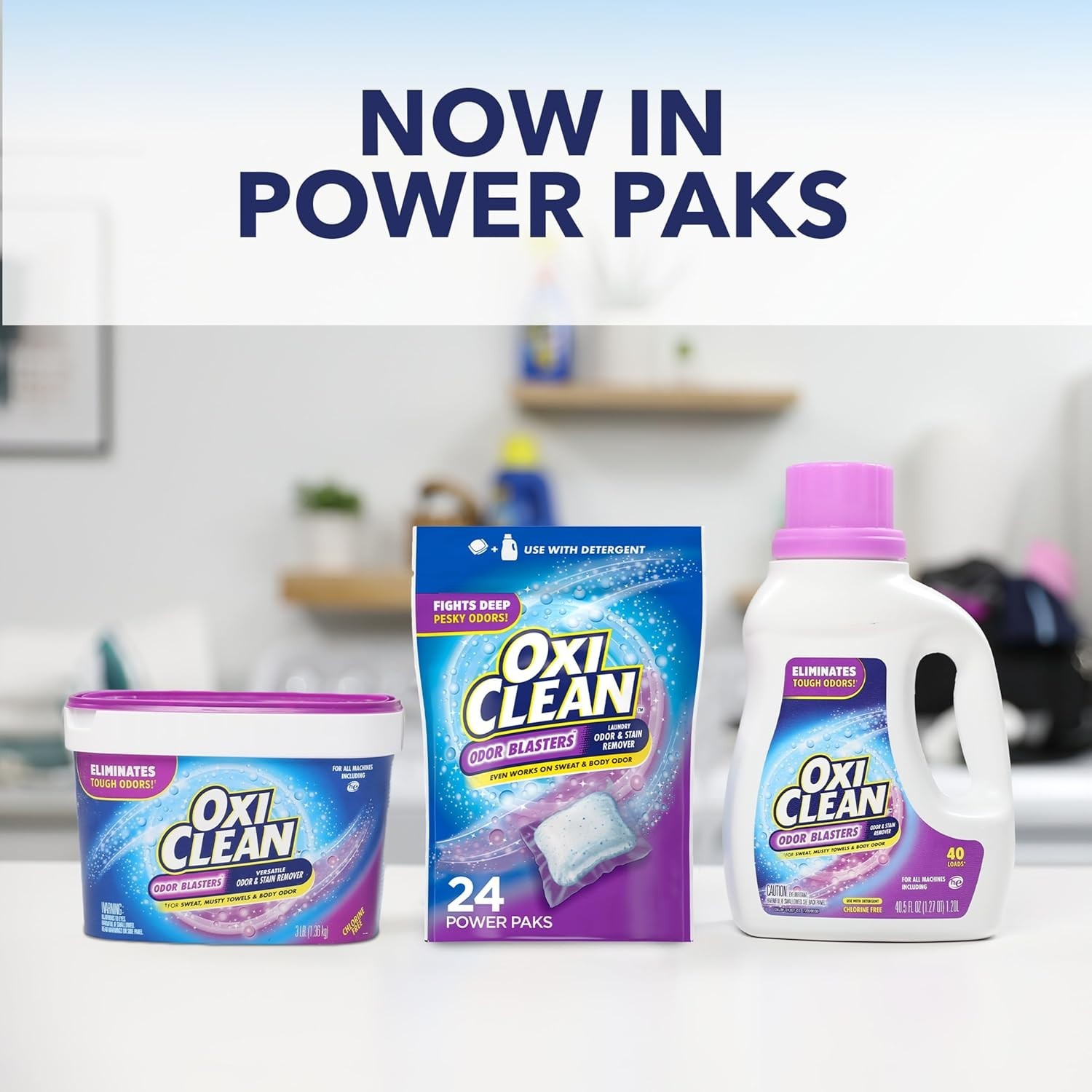 High Efficiency 24 Ct Laundry Booster Paks – Tough on Stains, Gentle on Fabrics