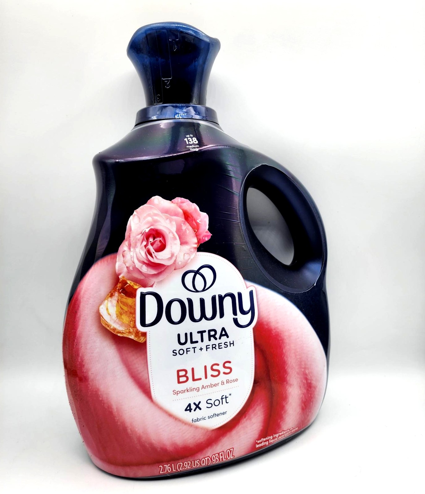 1 Downy ULTRA BLISS Sparking Amber & Rose Fabric Conditioner Softener BIG 93 oz