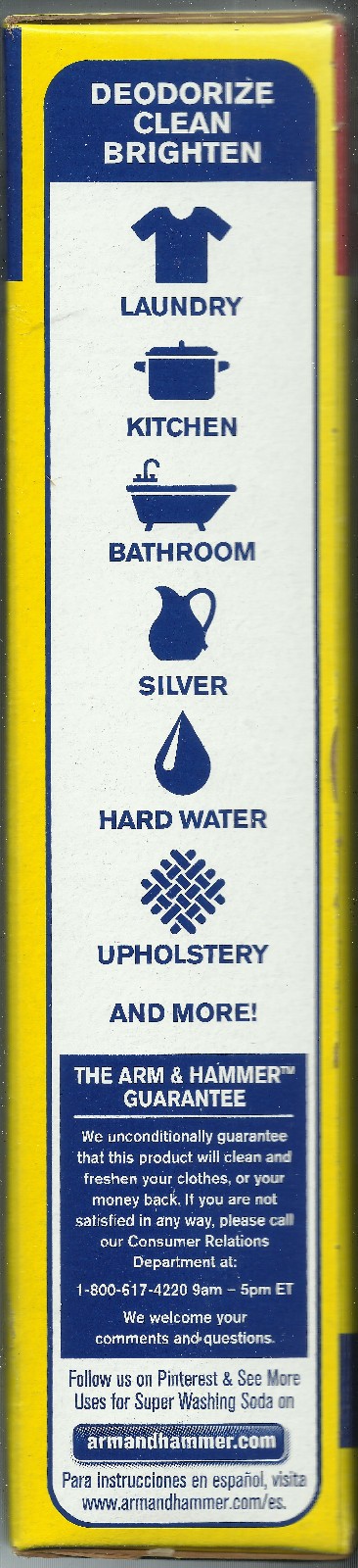 ARM & HAMMER Laundry BOOSTer Super Washing Soda powder Household Cleaner 03020