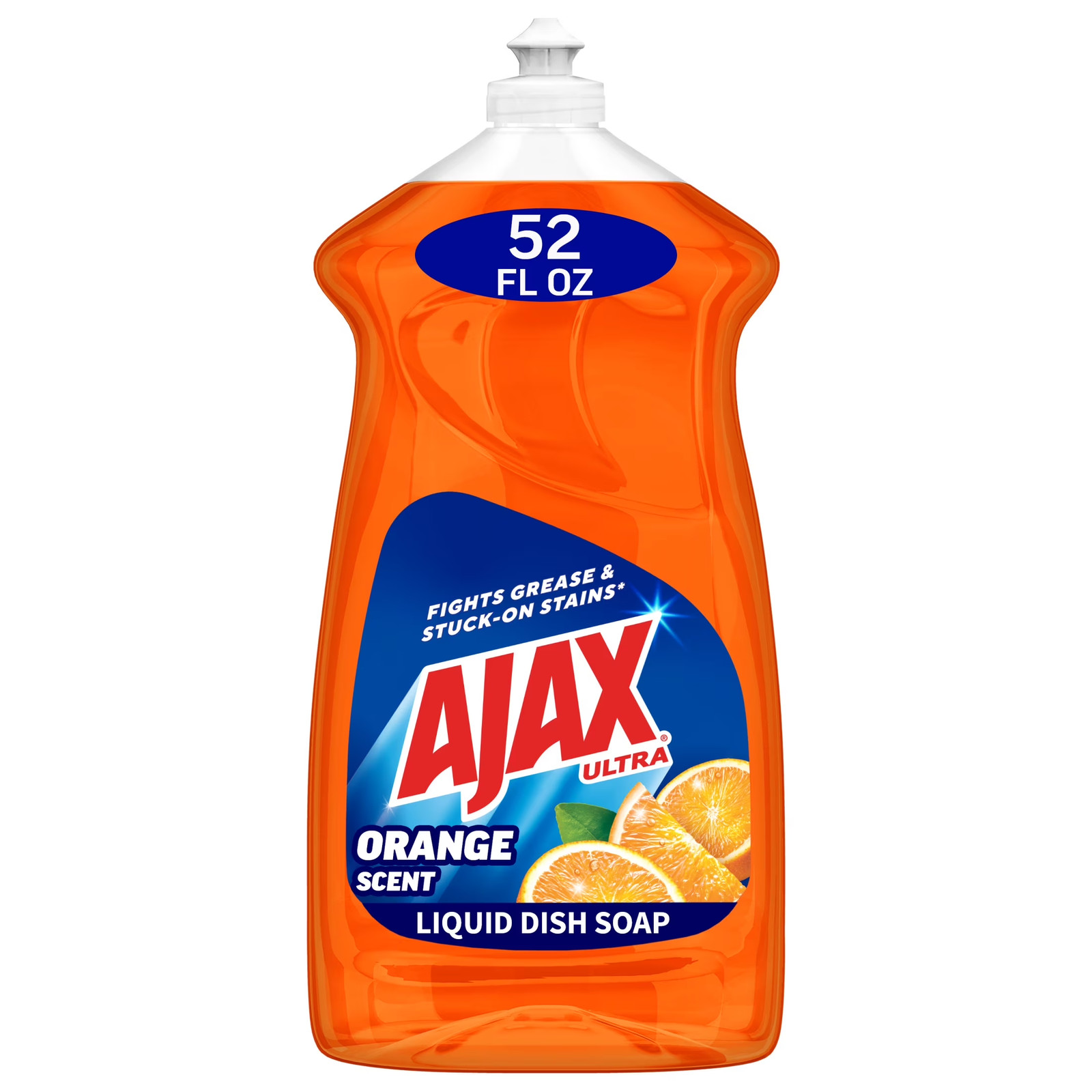 9 Pack Triple-Action Dishwashing Liquid, 52 Oz, Orange