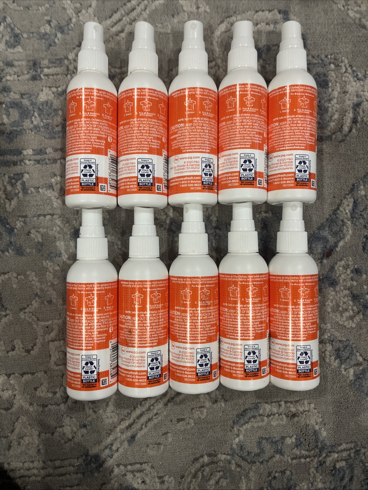 Bounce 3 in 1 Anti Static & Instant Wrinkle Release, Odor 3 Fl Oz – 10 Pack