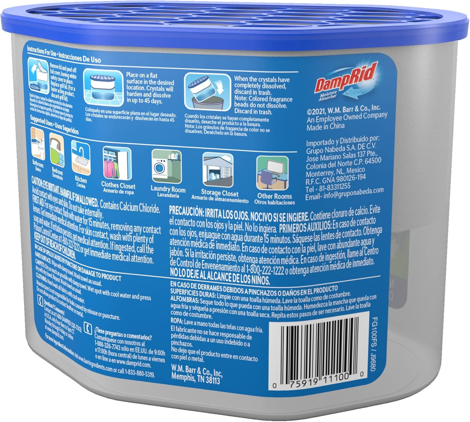 Fresh Scent Disposable Moisture Absorber, 10.5 Oz., 3 Pack – Attracts & Traps…