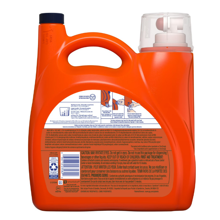 Tide with 6X Boosted Cleaning Power Spring Meadow 158 fl oz 126 Loads